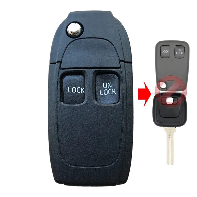 Car Remote Key Shell Case Modified key For Volvo XC70 XC90 V40 V50 V70 V90 C30 C70 S40 S60 S70 S80 Fob 2 Buttons