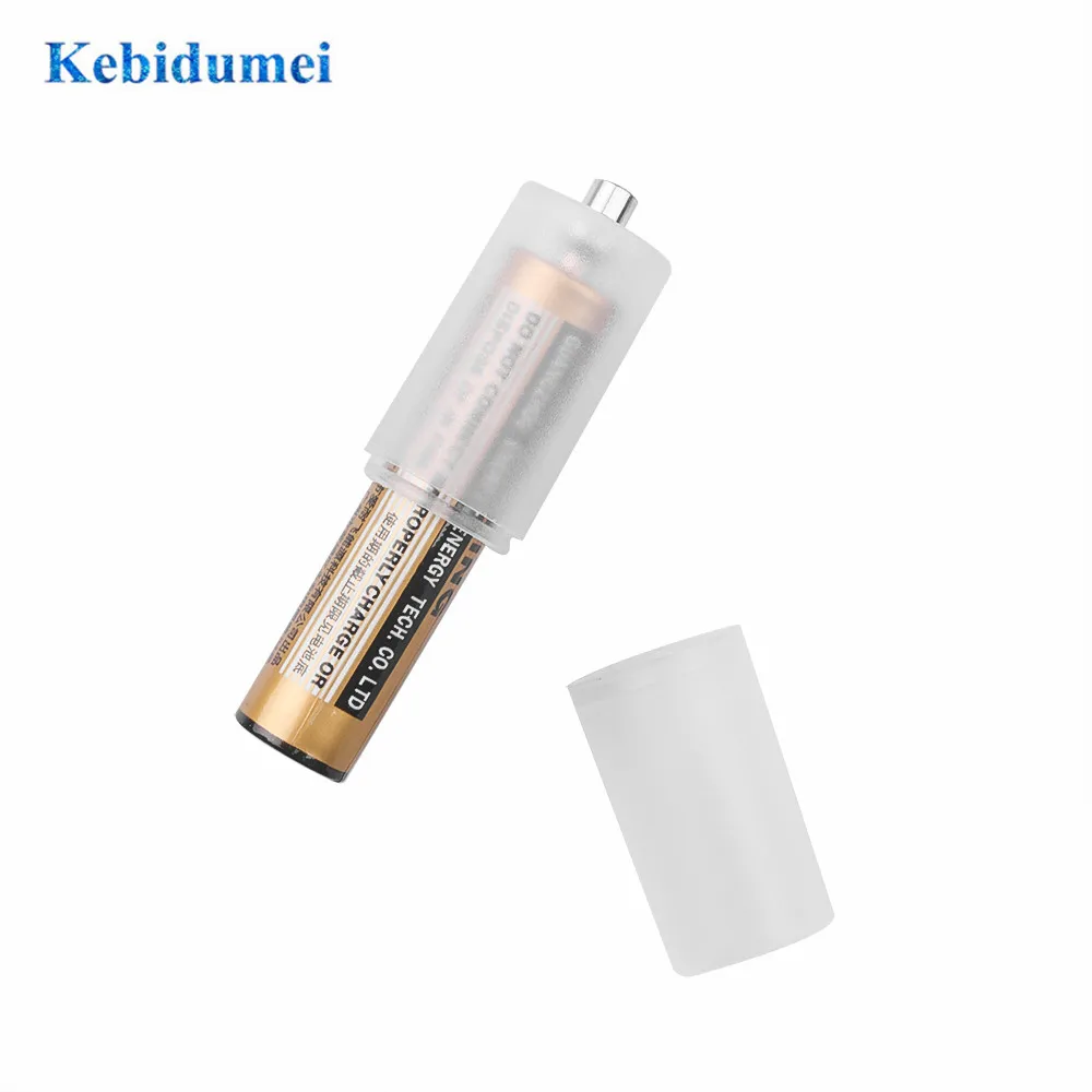 Kebidui 10pcs AAA to AA Size Cell Battery Converter Adapter Adaptor Batteries Holder Plastic Case Switcher Wholesale