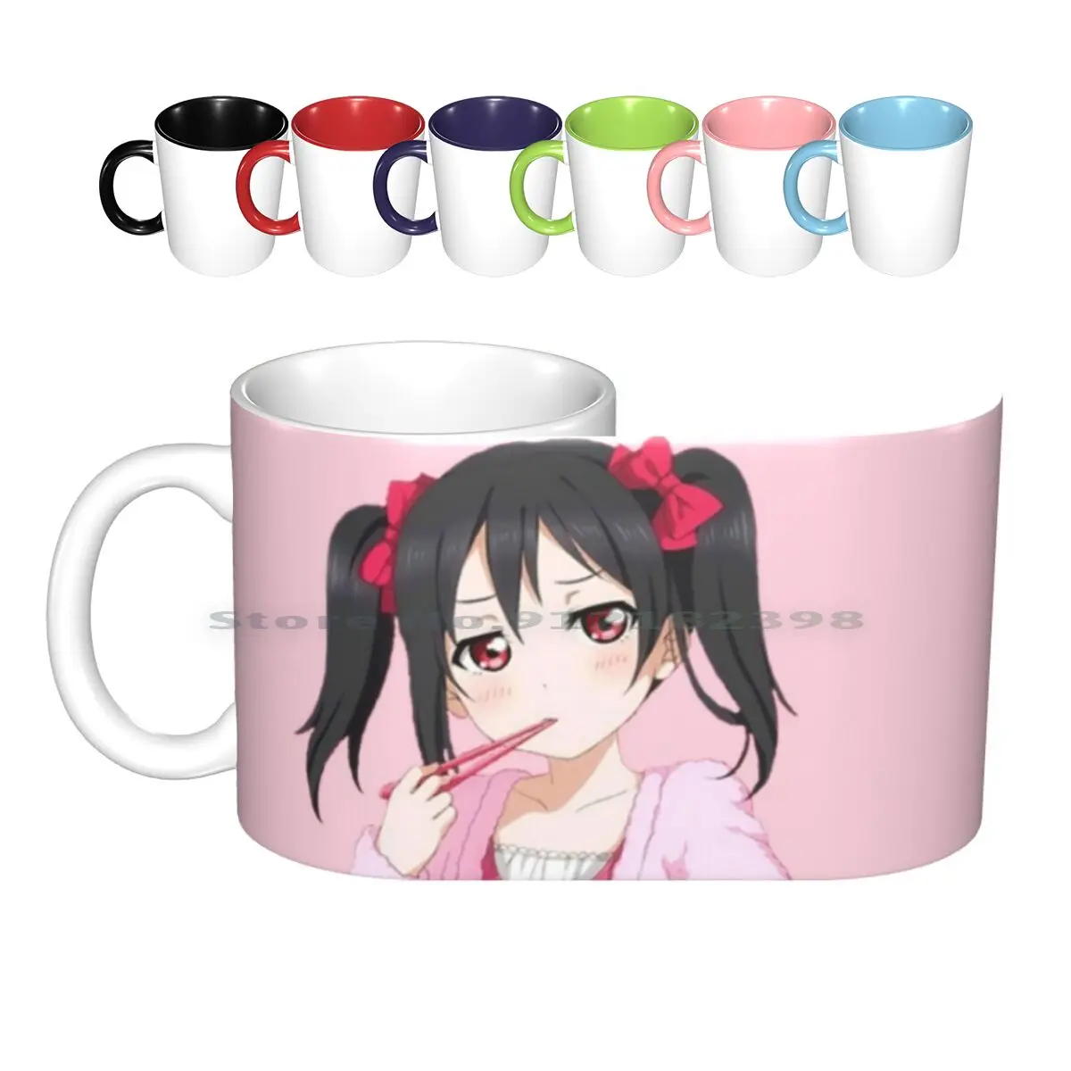 Love Live! Nico Yazawa Ceramic Mugs Coffee Cups Milk Tea Mug Love Live Nico Yazawa Nico Anime Love Live School Idol Project