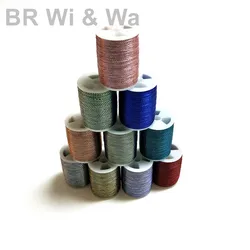 BR Wi&Wa  Metallic Thread  Two Color 230m/Spool  Size D Fishing Rod Component DIY Rod Building Repair 1pc Lot
