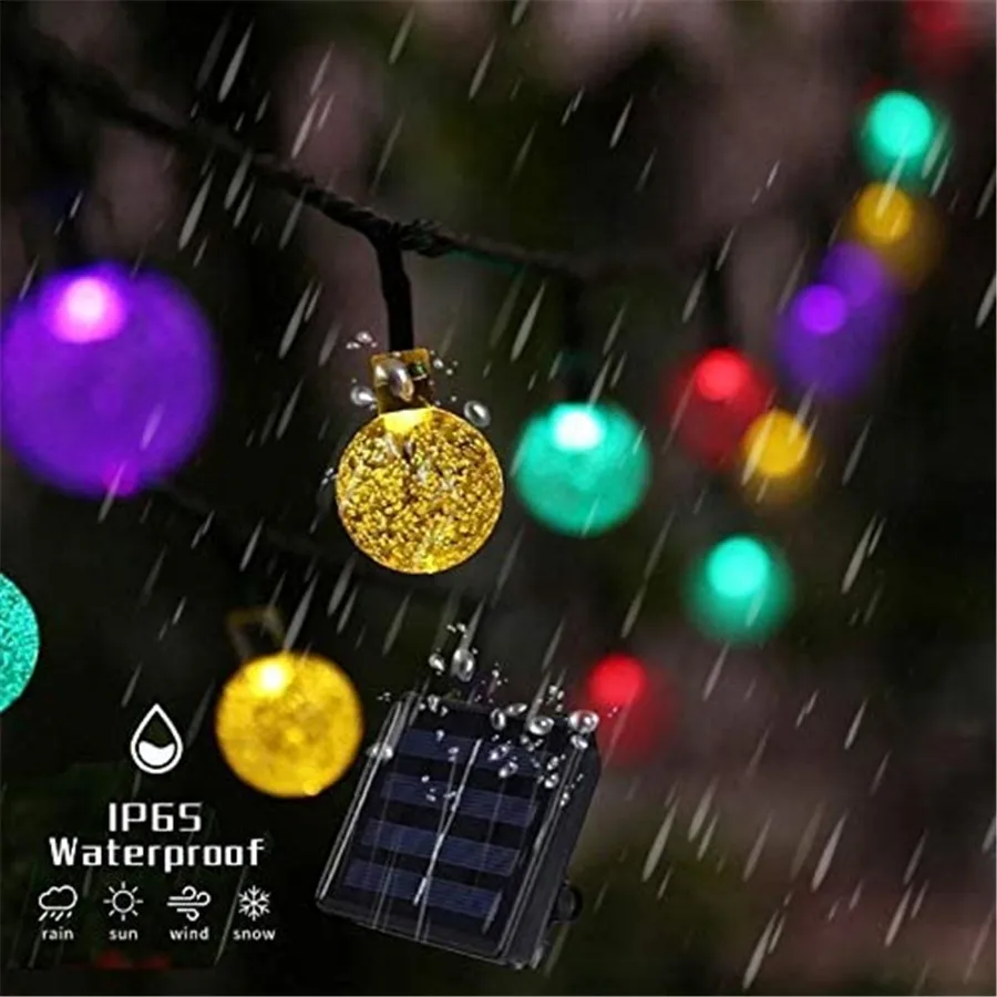 

Solar led Light Outdoor Christmas Solar Light Outdoors Garland Bulb Ball Fairy Lights Solar Powered String Light For Home Decors