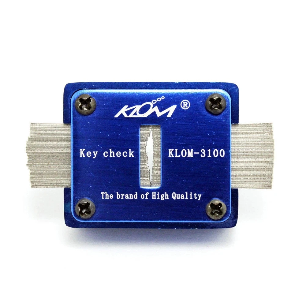 CHKJ High Quality Genuine KLOM Key Check Locksmith Tools Blank Key Slot Checker KLOM-3100 Free Shipping