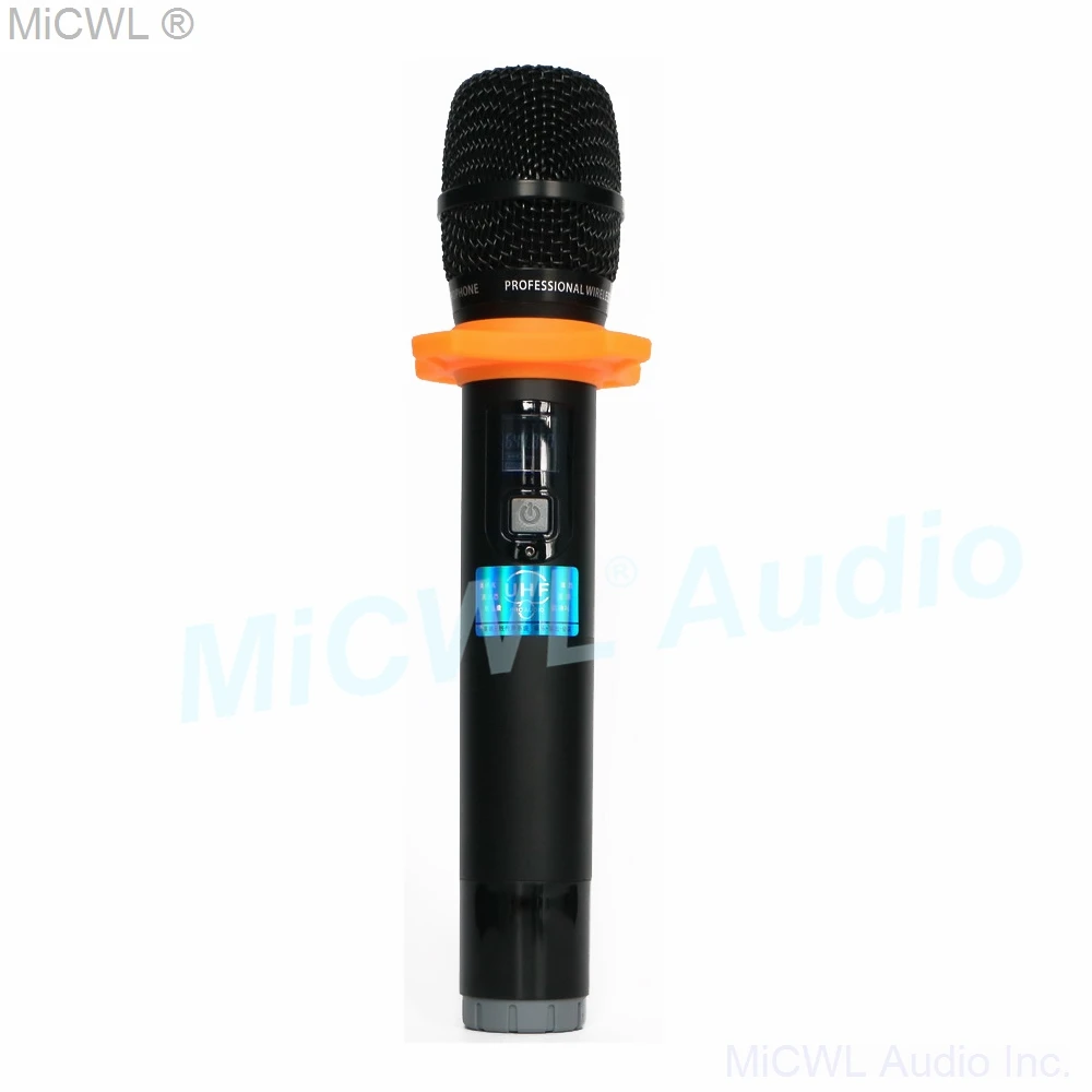 MICWL UHF 무선 4 마이크 시스템, 4 다이내믹 핸드헬드 노래방 마이크, 교회 가족 파티 무대용