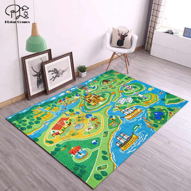 Lion zebra giraffe elephant Anti-Skid Area Floor Mat 3D Rug Non-slip Mat Dining Room Living Room Soft Child Bedroom Mat Carpet