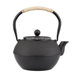 Cast Iron Teapot 600/800/1200ML Japanese Iron Tea Pot with Stainless Steel Infuser Tea Kettle for Boiling Water Oolong Tea