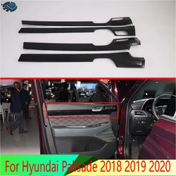 For Hyundai Palisade 2018-2022 2023 2020 2019 Car Inside Door Garnish Body Trim Accent Molding Cover Bezel Styling Protector