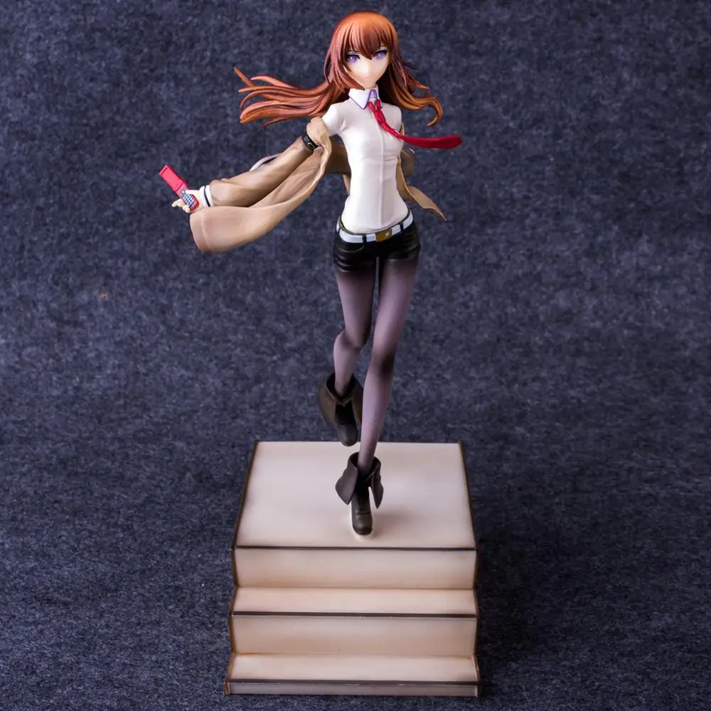 Hot Sale Game Anime Steins Gate Laboratory Member 004 Makise Kurisu 1/8 Scale 25CM Figure Model Toys