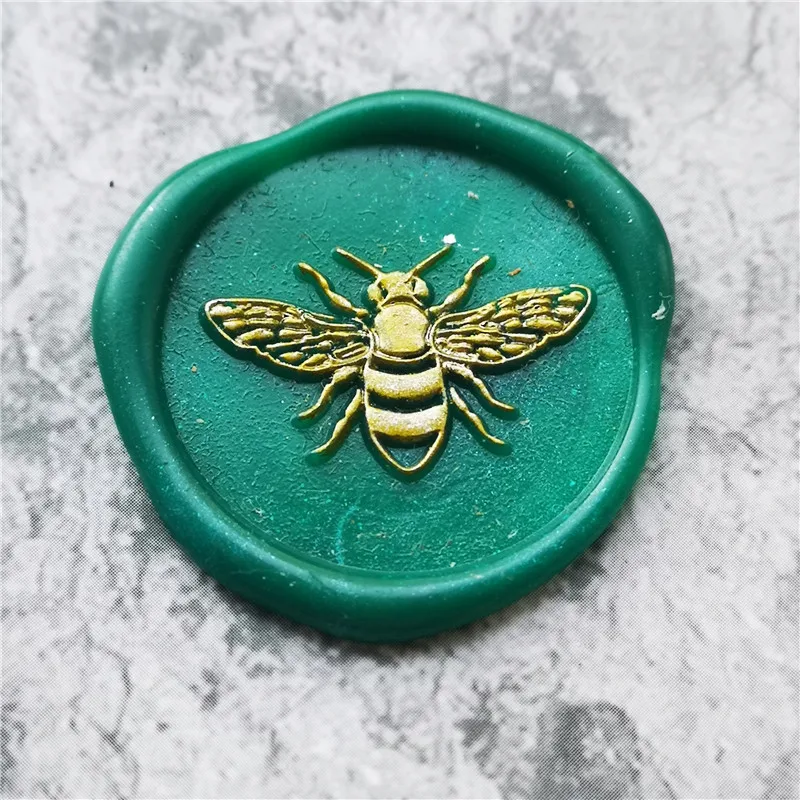 bee stamp cute bee sello bee wax seal stamp Retro Wood Stamp Sealing Wax Seal Stamp Wedding Decorative sealing Stamp wax seals