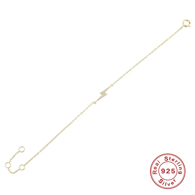 BOAKO-pulsera de plata de ley 2021 con forma de estrella, brazalete con cadena de oro, joyería de lujo, regalo para niña, 925