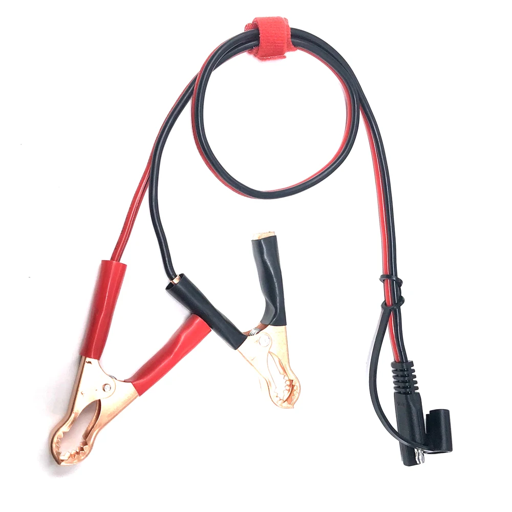 Pinzas de cocodrilo de batería a enchufe de desconexión rápida SAE 60CM 16AWG Adaptador rápido SAE a pinzas de cocodrilo Cable de desconexión rápida