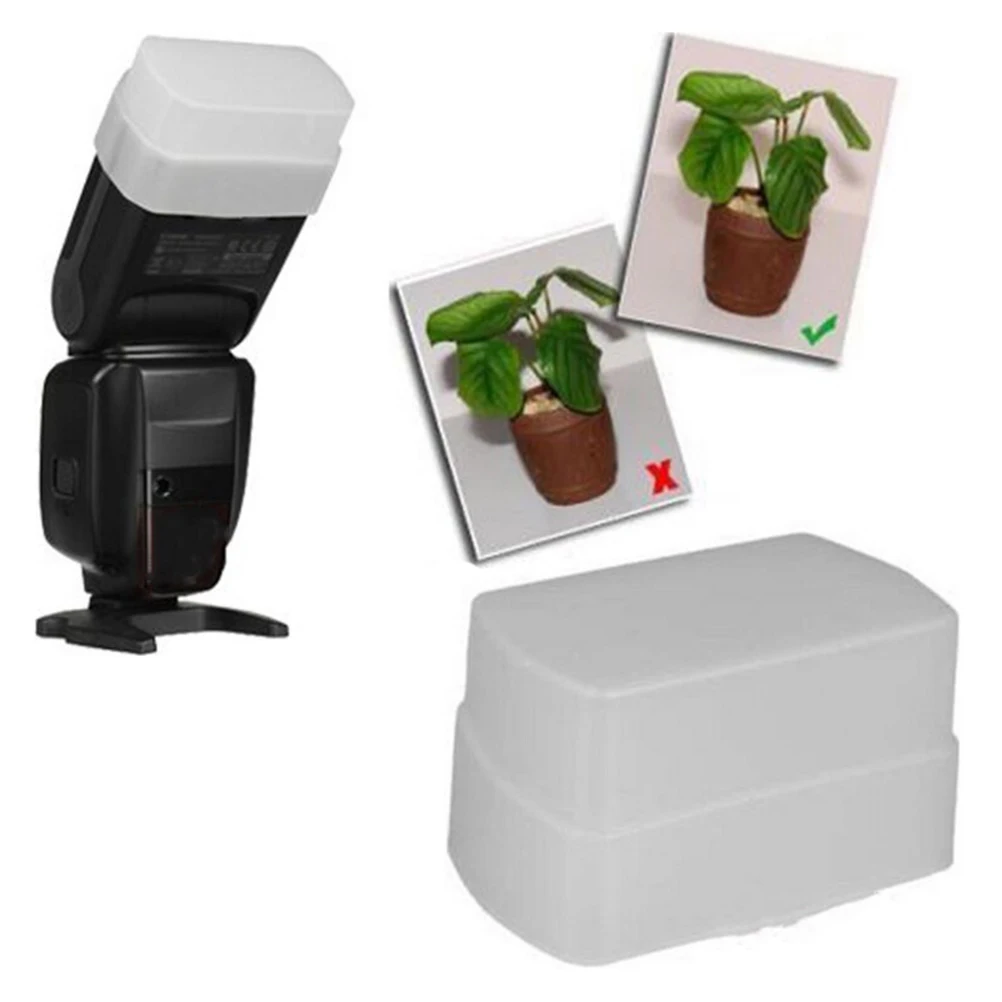 Camera Photo Softbox Flash Diffuser Soft Cap Box For Canon Speedlite 580EX II Yongnuo YN560