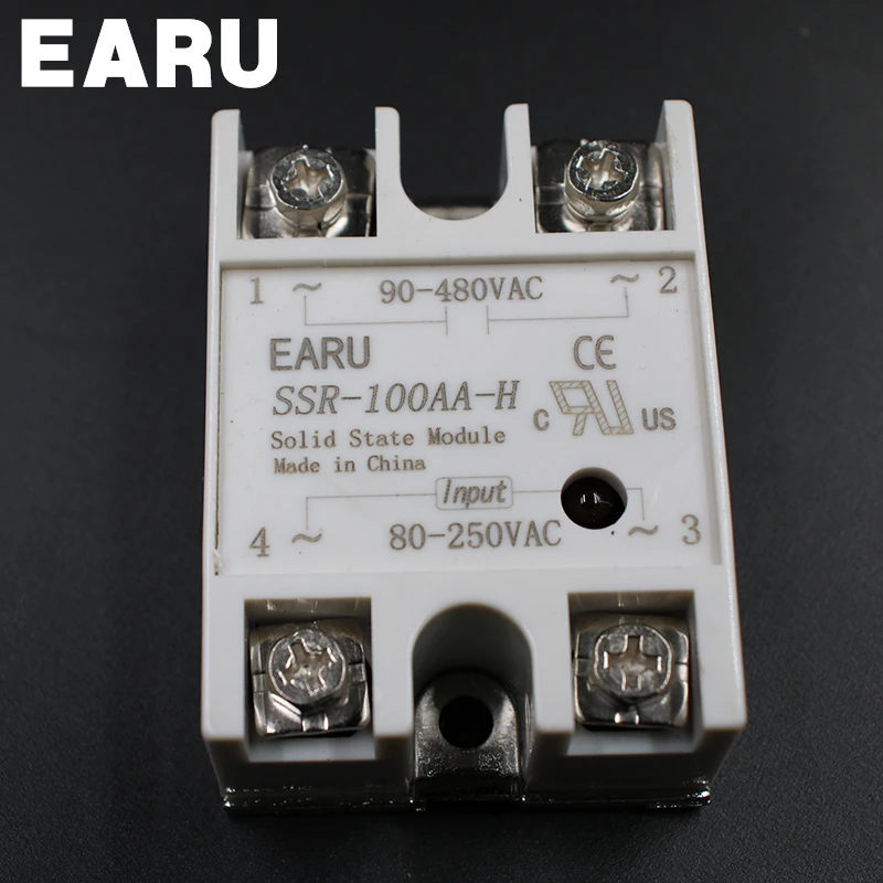 Solid State Relay SSR-100AA-H 100A 80-250V AC TO 90-480V AC SSR 100AA-H relay solid state Resistance Regulator