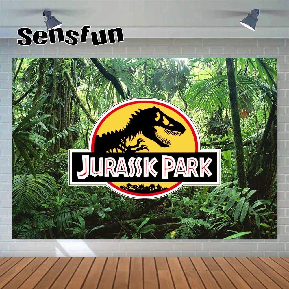 Sensfun Kỷ JuRa Thế Giới Nền Chụp Ảnh Phòng Thu Cho Sinh Nhật Bé Trai Tùy Chỉnh Hình Phông Nền Khủng Long Đồ Trang Trí