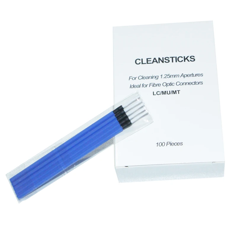 YUEYANTX-Optical Fiber Cleaning Sticks, Fiber Optic Cleaning Solutions, Fiber Optic Sticks, Fibre Optica Stick, 1.25mm, 100Pcs