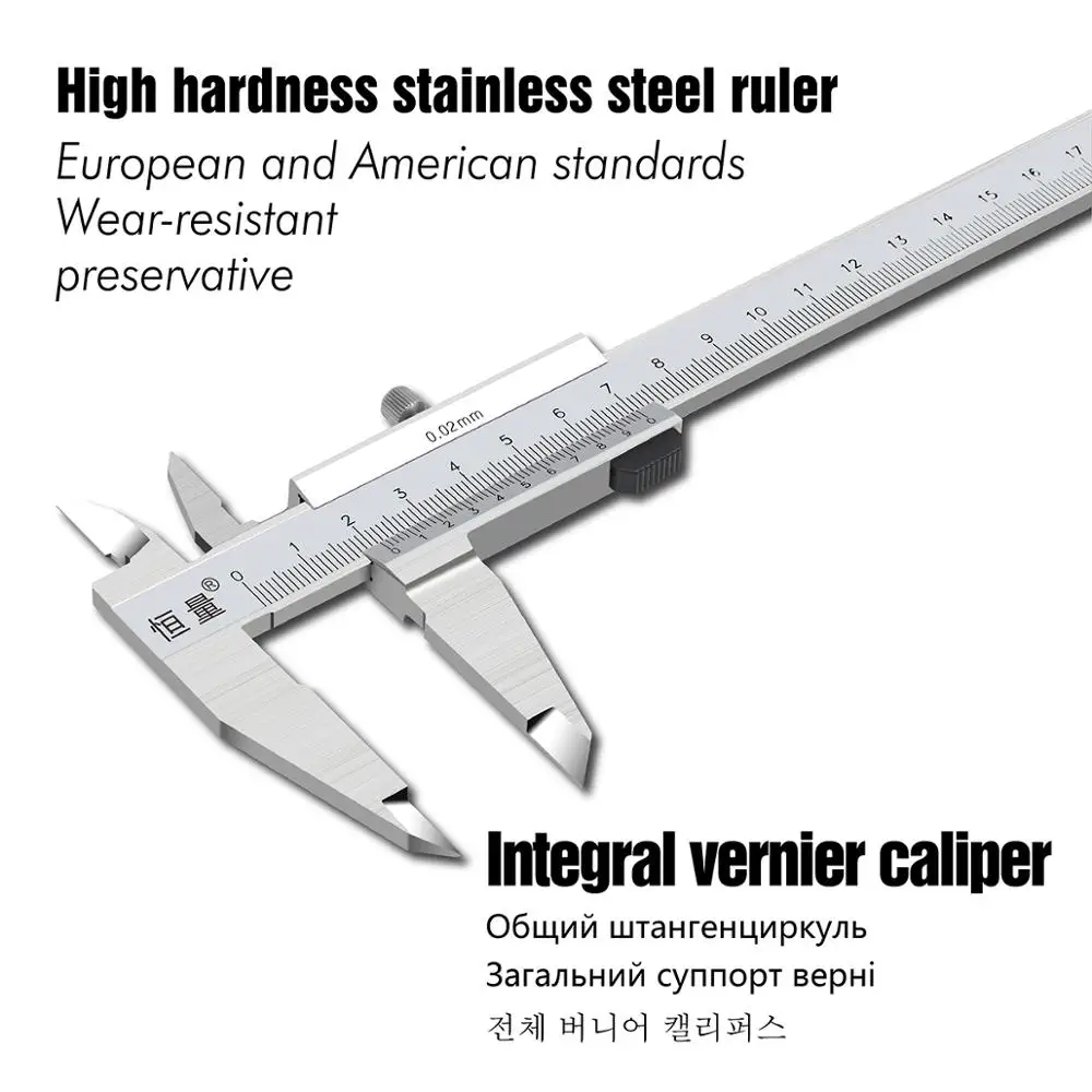 Precision Outer Diameter Vernier Caliper 0-150MM 0-200MM Measuring Tool Non-Standard Calipers Working Measuring Instrument