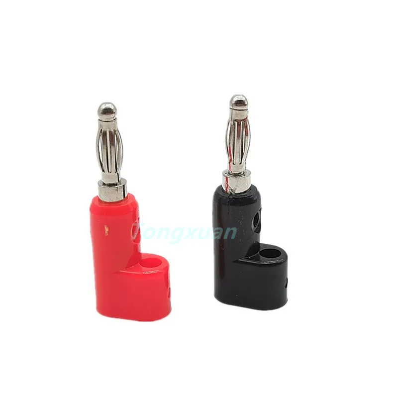 

10pcs Electrical Connecting Tool 4mm Banana Jack Plug Socket Gun type Fix Stackable Banana Connector Plug