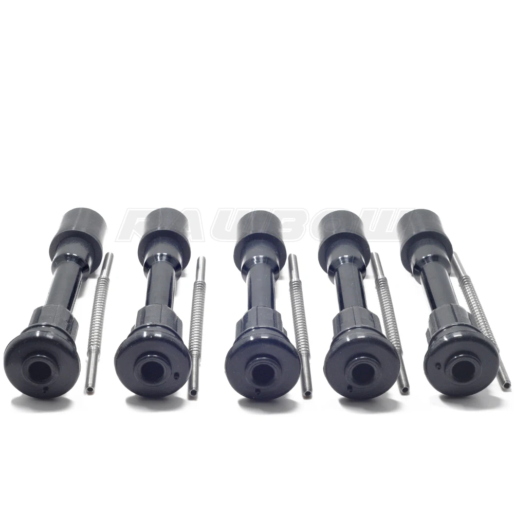 4PCS OEM Ffy1-18-100 Ignition Coil Rubber Boot With Spring Connect Spark Plug For Mazda 323 2.0 F VI Premacy 1.9 2.0  98-10