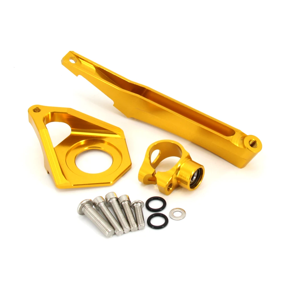 Voor YAMAHA YZF R6 YZF600 2003 2004 2005 Motorfiets Hoge kwaliteit koolstofvezel CNC Stuurdemper Stabilizer Beugel Volledige