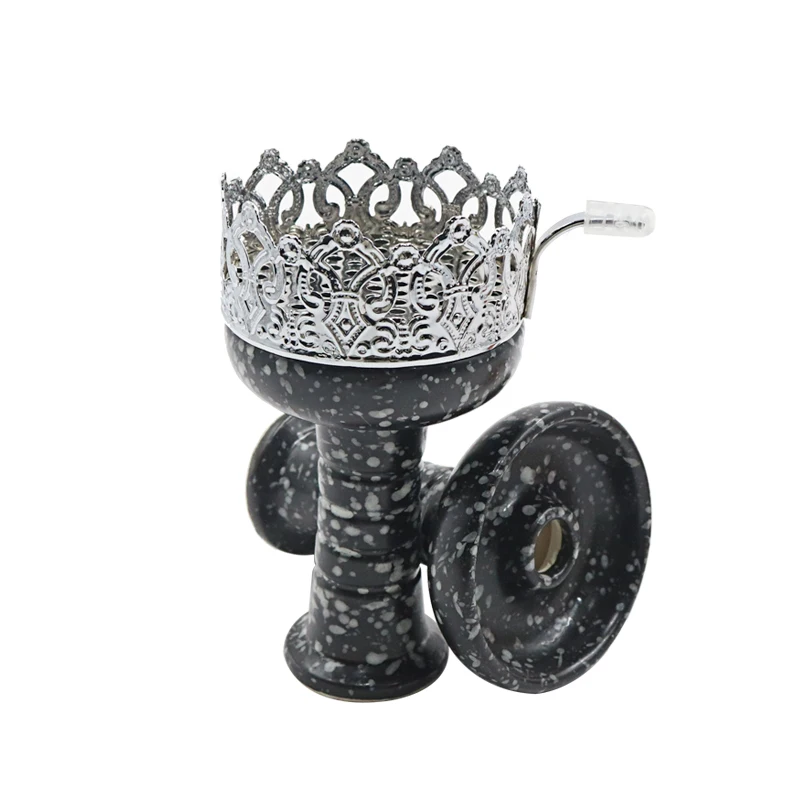 Ceramic Hookah Phunnel Tobacco Bowl + Crown Hookah Charcoal Holder shisha Top Coal Screens Chicha Narguile Accessories