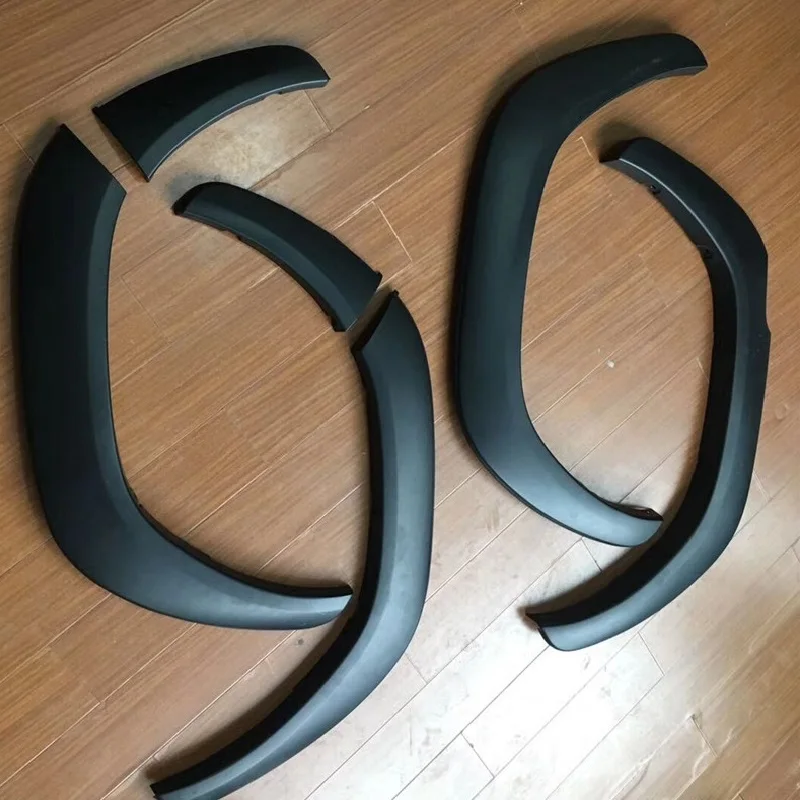 Small Styling Mouldings Auto Matte Black Fender Flares Exterior Accessories Plate Cover for Hilux Vigo Revo Rocco 2015-2020 3.5\
