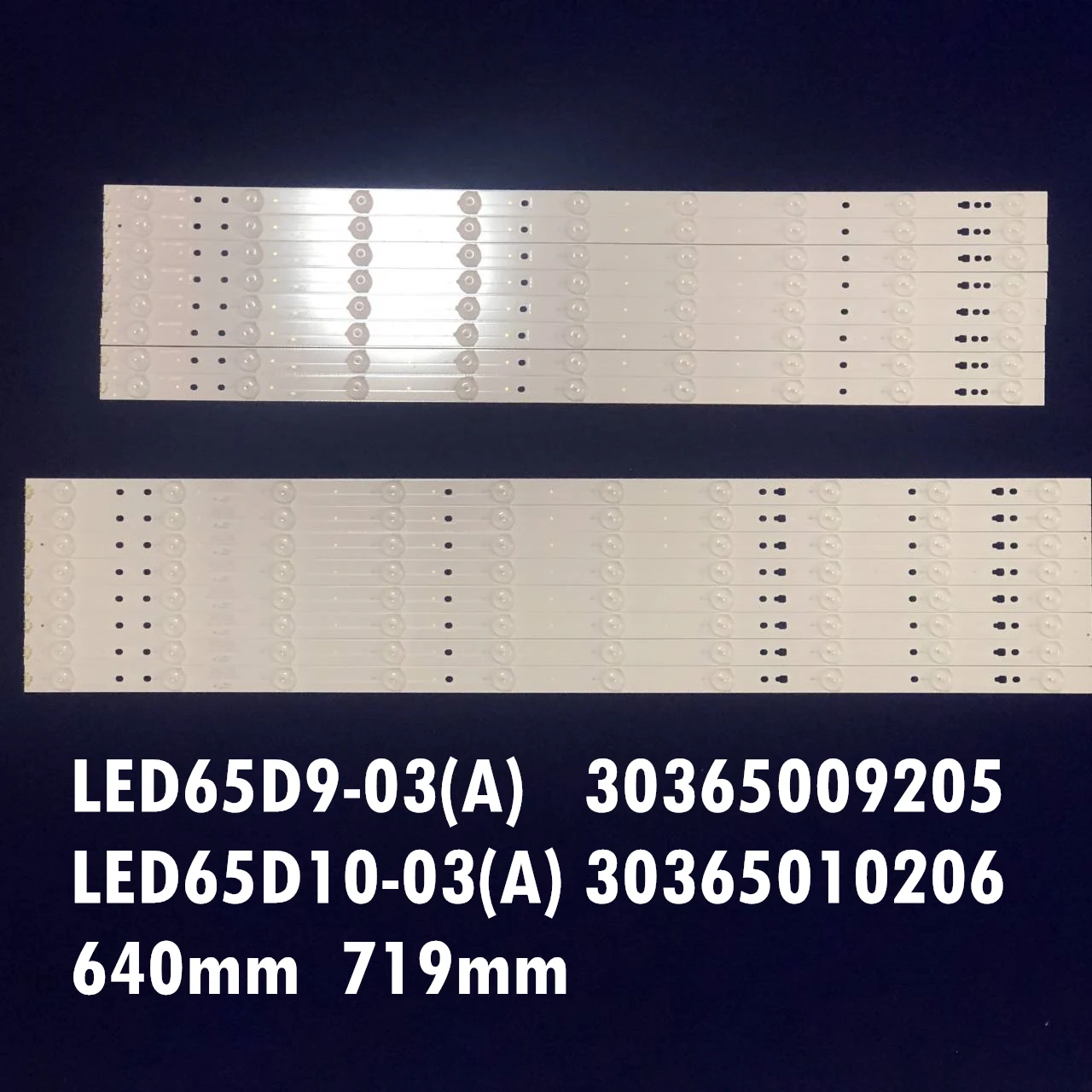 LED TV Backlight Strip for U65H3 65A5M LS65AL88K81 LS65AL88U51A LS65A51 H65E17 LED65D9-03(A) LED65D10-03(A)