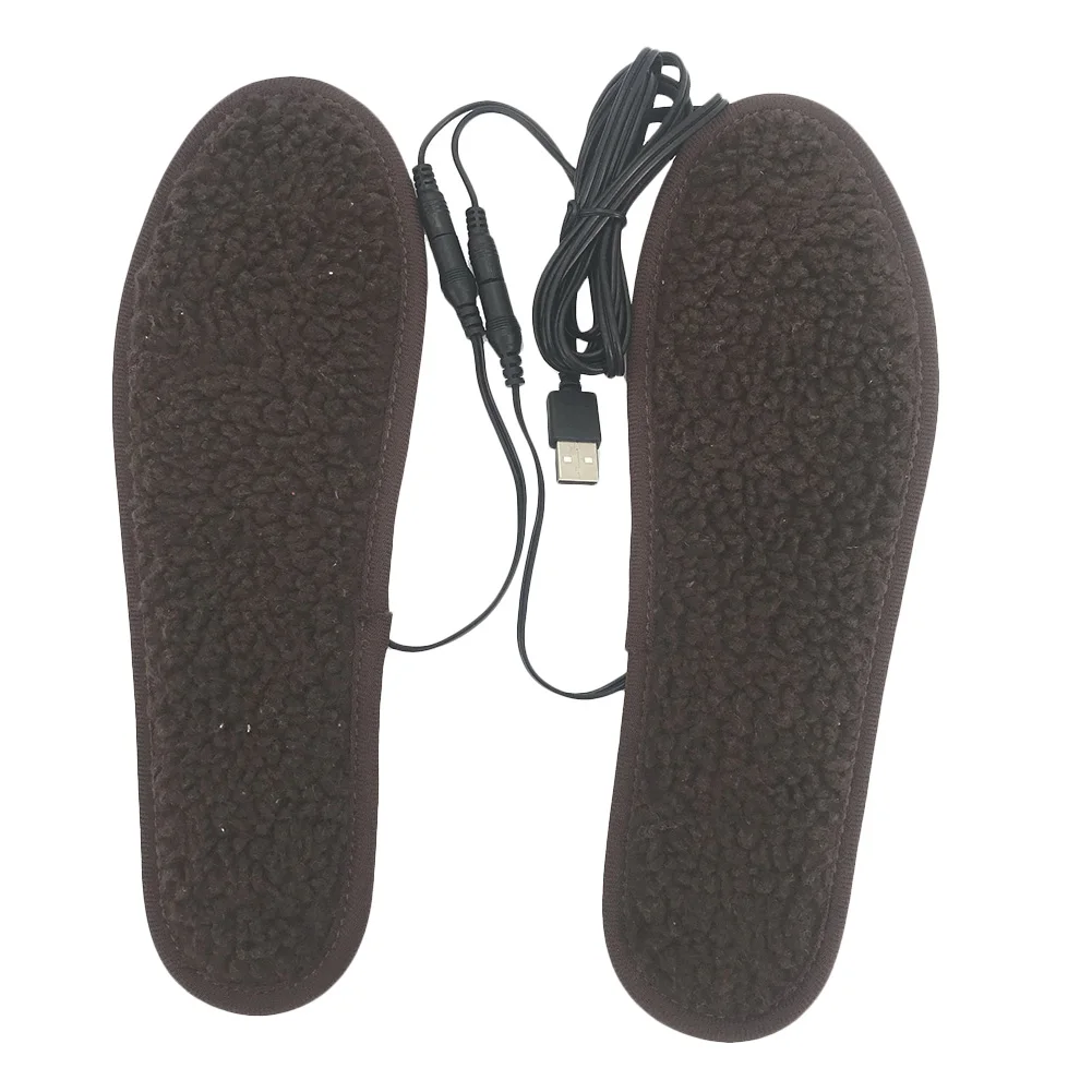 USB Heated Shoe Insoles Electric Foot Warming Pad Feet Warmer Sock Pad Mat Winter Outdoor Sports Heating Insoles Winter Warm