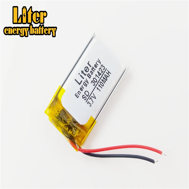 

3.7V lithium Tablet polymer battery 031423 301423 110mah MP4 GPS MP3 Toy Battery