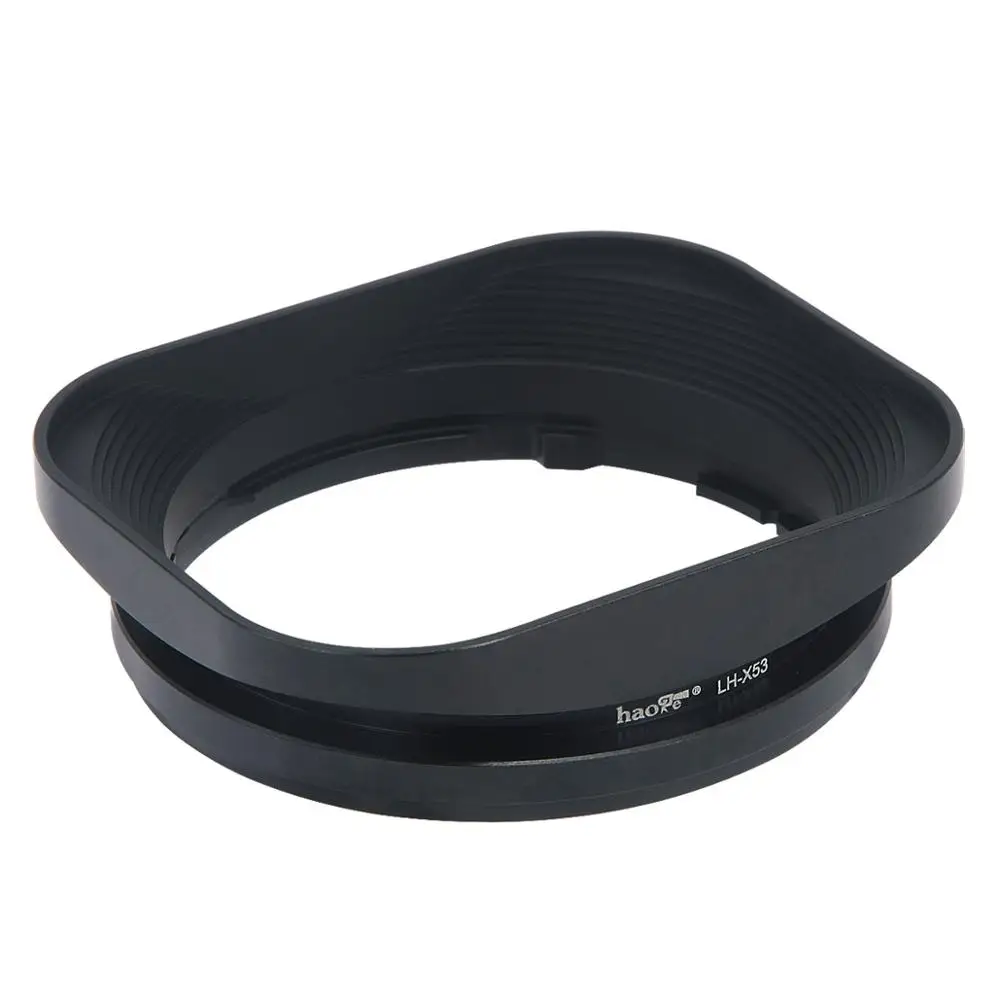 Haoge LH-X53 Square Metal Lens Hood Shade for Fujifilm Fuji Fujinon XF 35mm F1.4 R / XF35mm/F1.4 R xf18mm F2 Lens