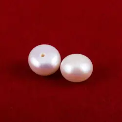 Natural Freshwater Pearl Bead Bread Shape Half Hole Loose Beads For jewelry making DIY necklace earring bracelet accessories