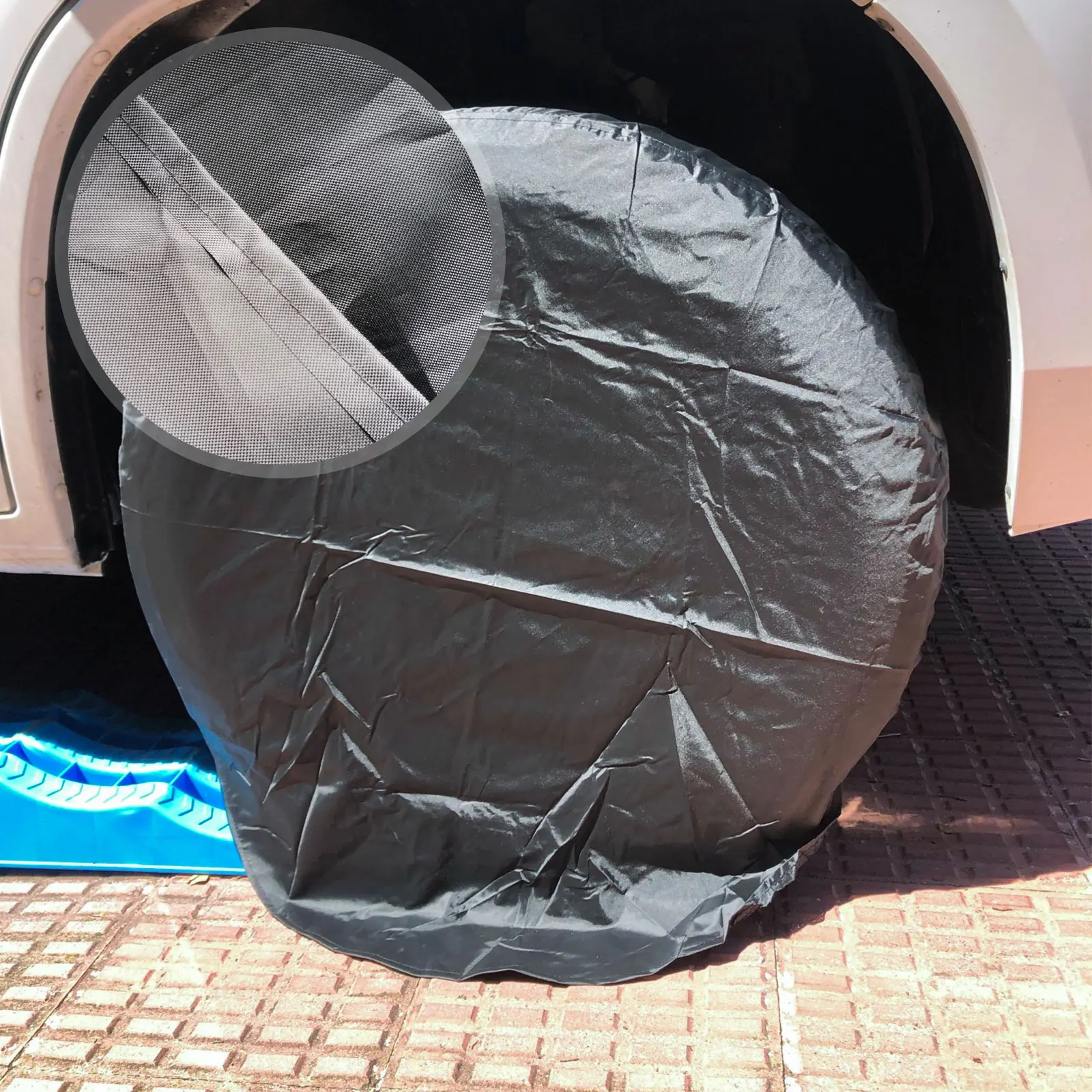 

4Pcs 27inch/32inch Wheel Tire Covers Case Car Tires Storage Bag Vehicle Wheel Protector for RV Truck Car Camper Trailer