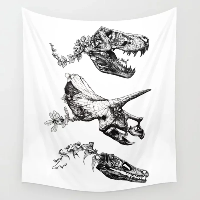 Jurassic Bloom Wall Tapestry Bedspread Coverlet Curtain Towel Throw Comfort Air Condition Polyester Reading Comfy Tapestries