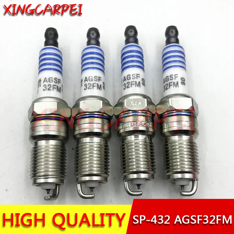 4pcs FINEWIRE PLATINUM SPARK PLUG For FORD EXPEDITION EXPLORER ESCAPE 3.0 2003 - 2008 For MAZDA TRIBUTE 3.0