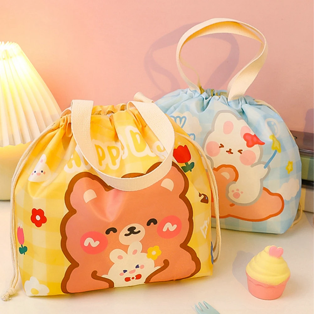 1pc Multifunctional Cute Cartoon Lunch Bag Waterproof Insulated Lunch Tote Bag for Women Men and Student Shipping Bag