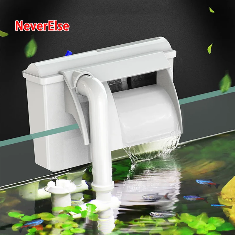 Fish Tank Filter External Filter for Aquarium Waterfall Suspension Oxygen Pump Submersible Hang on Fliter Aquarium Accessories