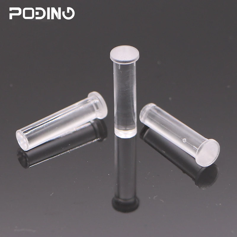 50pcs/lot Hight Transmittance LED Light Pipe Plastic Round Head Light Guide Pipe PLP2 Series