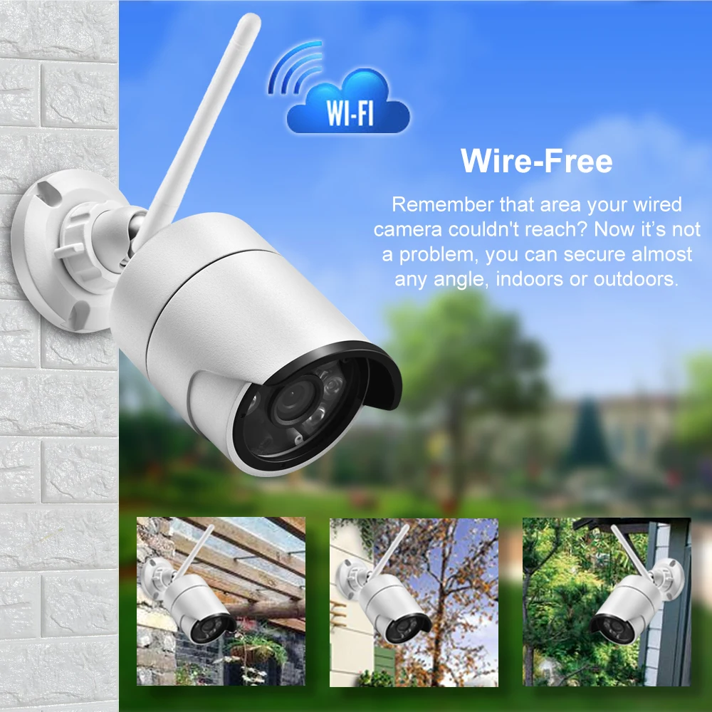 Gadinan 5MP Draadloze Ip Camera Outdoor 3MP 1080P 2MP Surveillance Security Sd-kaart Camera Audio Ir Bullet Outdoor Wifi camera