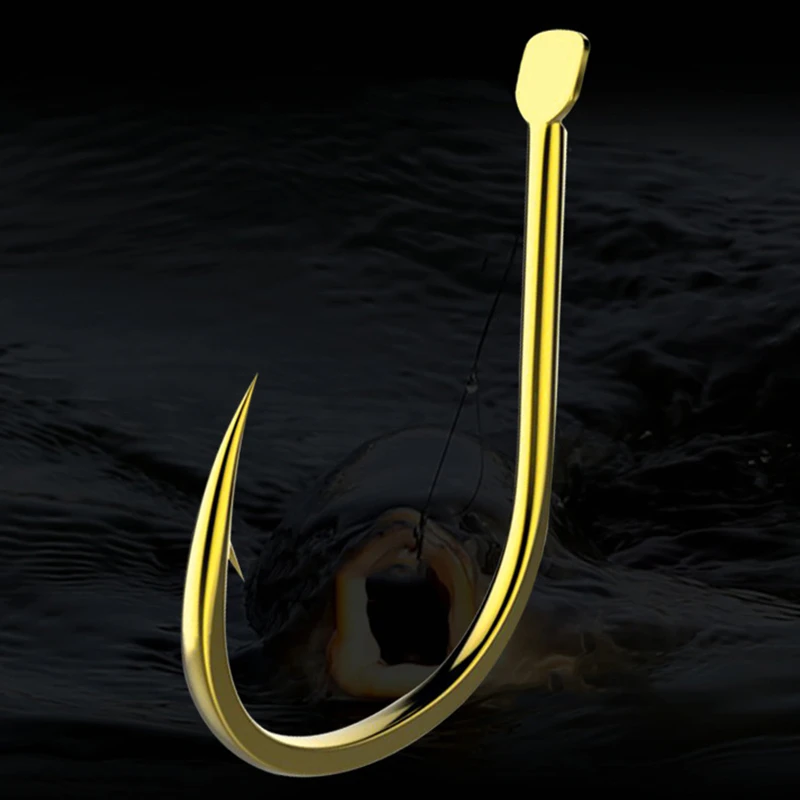 Fishing Hooks Barbed Carp Hook High Carbon Steel Sea Field Fishing Sabiki Black Fishhooks Fly Fishing Accessories Tackle 50PC