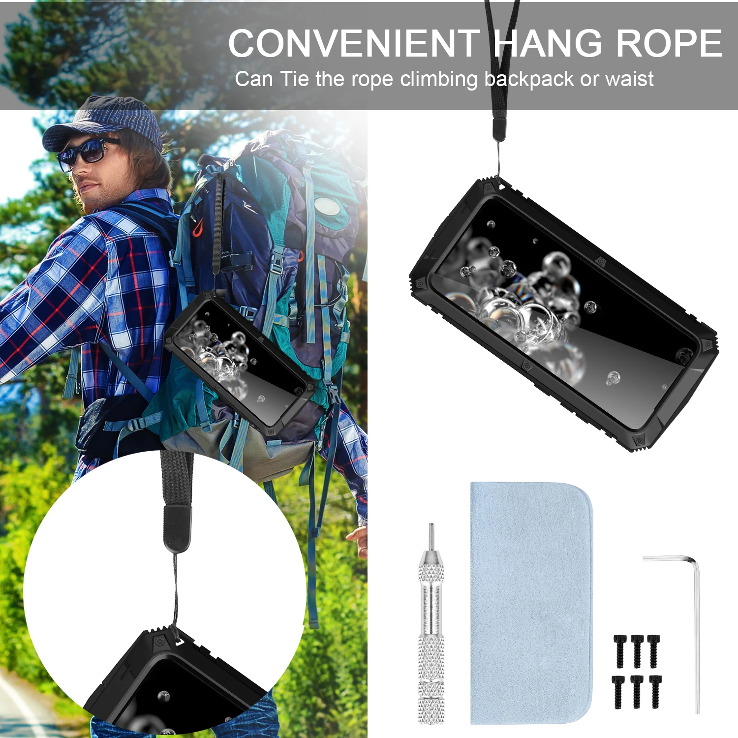 With Bracket+Full Protective For Samsung S20+/S20 Ultra Case Kickstand Dual Layer Protective Shockproof Cover For S20+/S20 Ultra