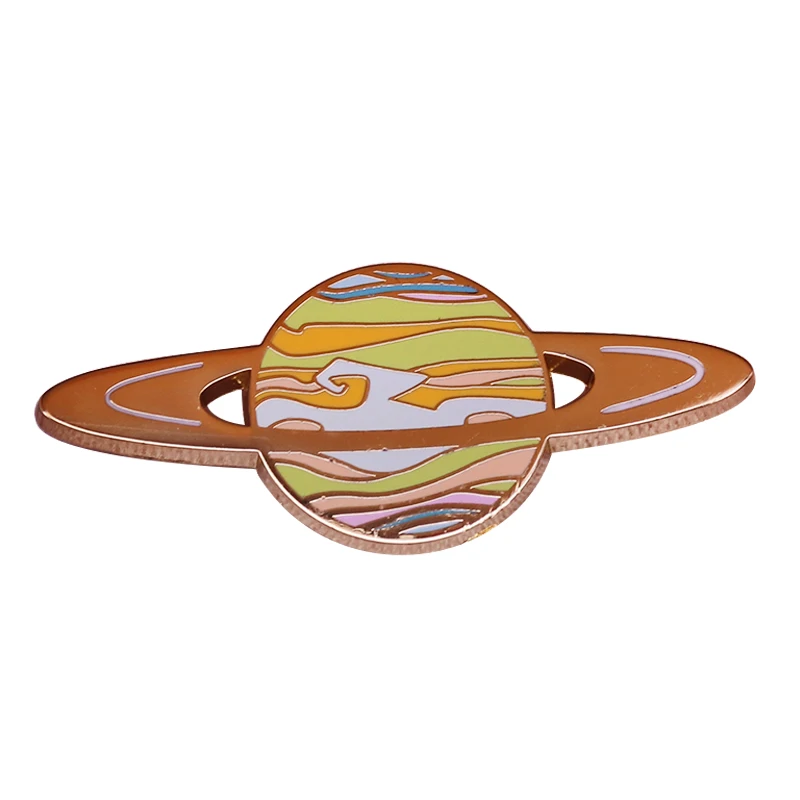 Universe Collection: Planet Hard Enamel Pins Saturn Space Science Lover Gorgeous Decor