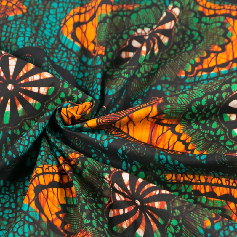 lasted african fabric real 2019 new ankara african wax print 6 yards/lot for women dress