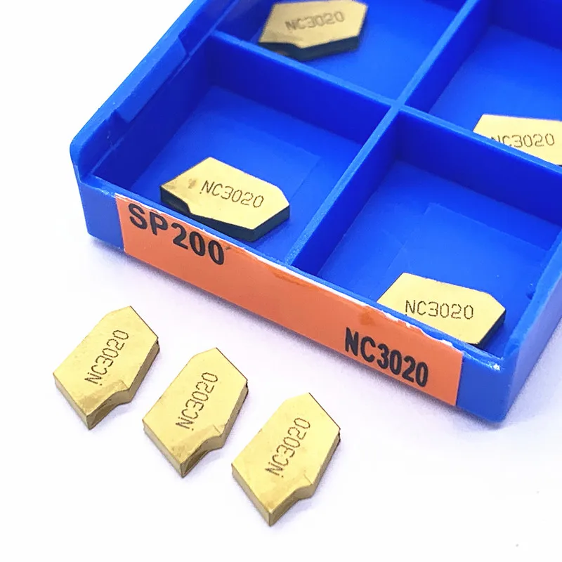 SP200 SP300 SP400  NC3020/NC3030/PC9030 Slotted Carbide Inserts Parting and grooving metal Tool Lathe Tool grooving turning tool