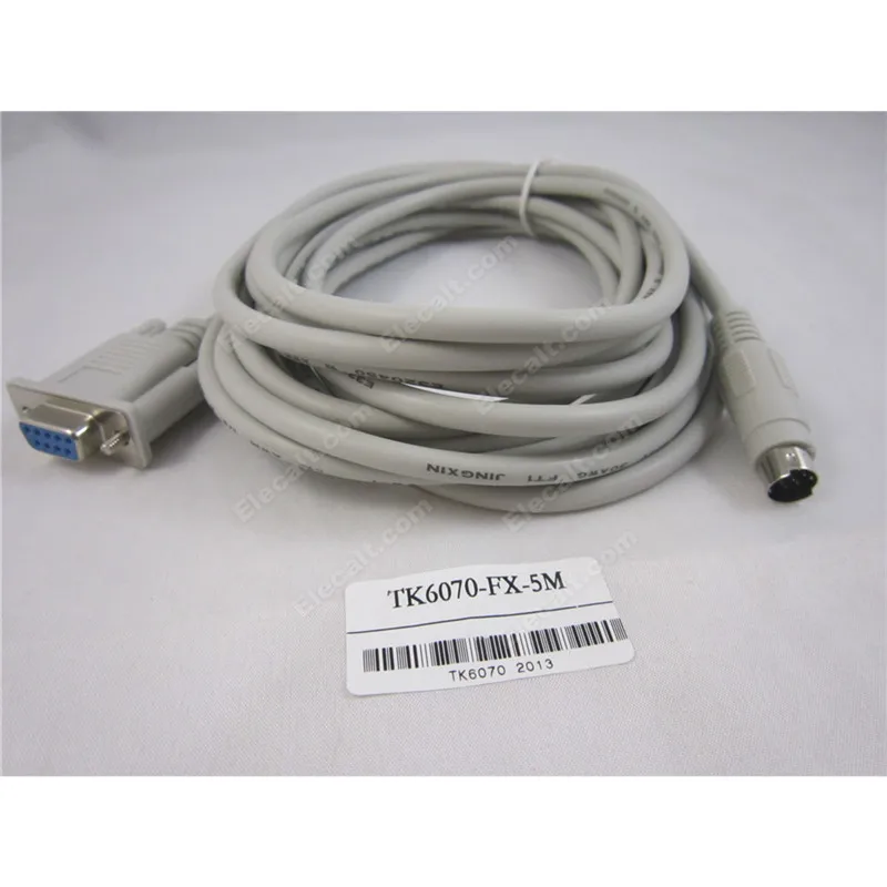 5 Meters Cable TK6070-FX for TK6070 series Touch Panel and Mitsubishi FX2N/FX1N/FX0N Program Cable TK6070 FX