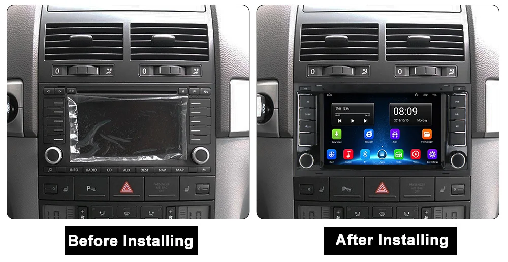 DVD Carplay 7'' Android 10.0 128GB Car Radio Multimedia GPS For VW/Volkswagen/Touareg/Transporter T5 Multivan Naviagtion Player