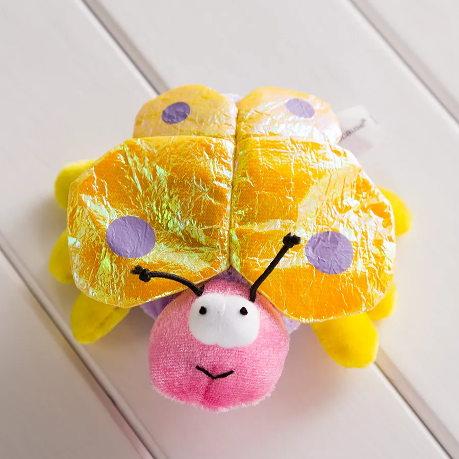 ตุ๊กตา Plush นุ่มของเล่นเด็กทารก0-1ปีแมลง Bee Bug Zip Along, 12ซม.