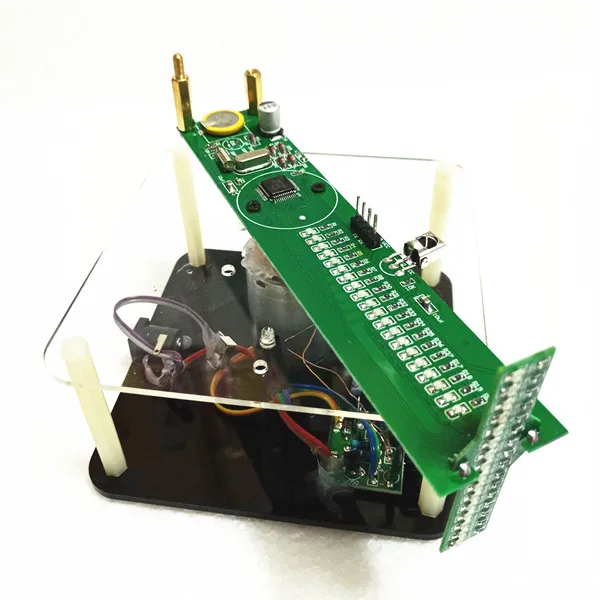 

Rotating LED Kit, Three-dimensional Rotating Display, Single Chip Microcomputer POV Clock Rotating LED Display Kit, Spare Parts