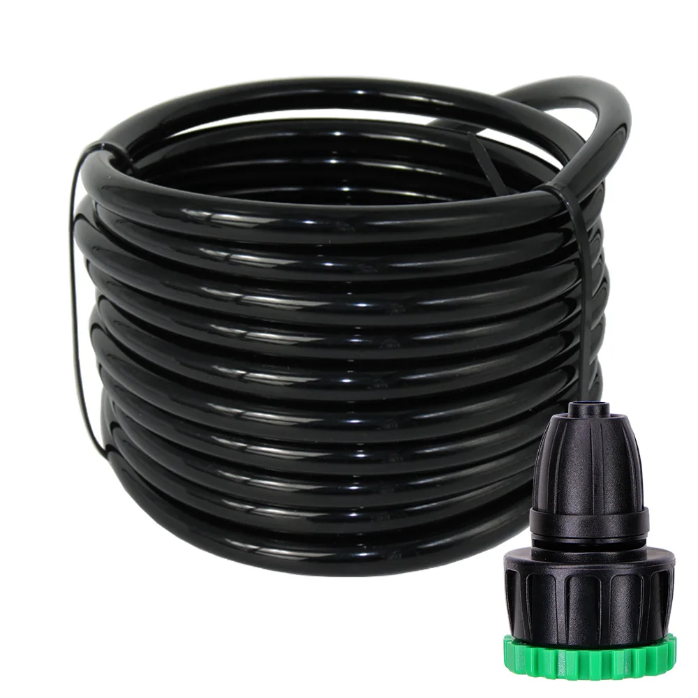 

5-30m 8/11mm Hose 3/8'' Drip Irrigation Tube Garden Lawn Vegetable Watering Dripper Spray Water Pipe With Tubing Quick Connector