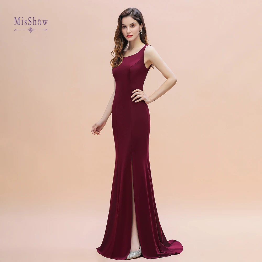 2021 Long Satin Evening Dresses Vestidos Elegantes Lace A-line Bride Party Formal Prom Dresses Vestidos De Fiesta De Noche