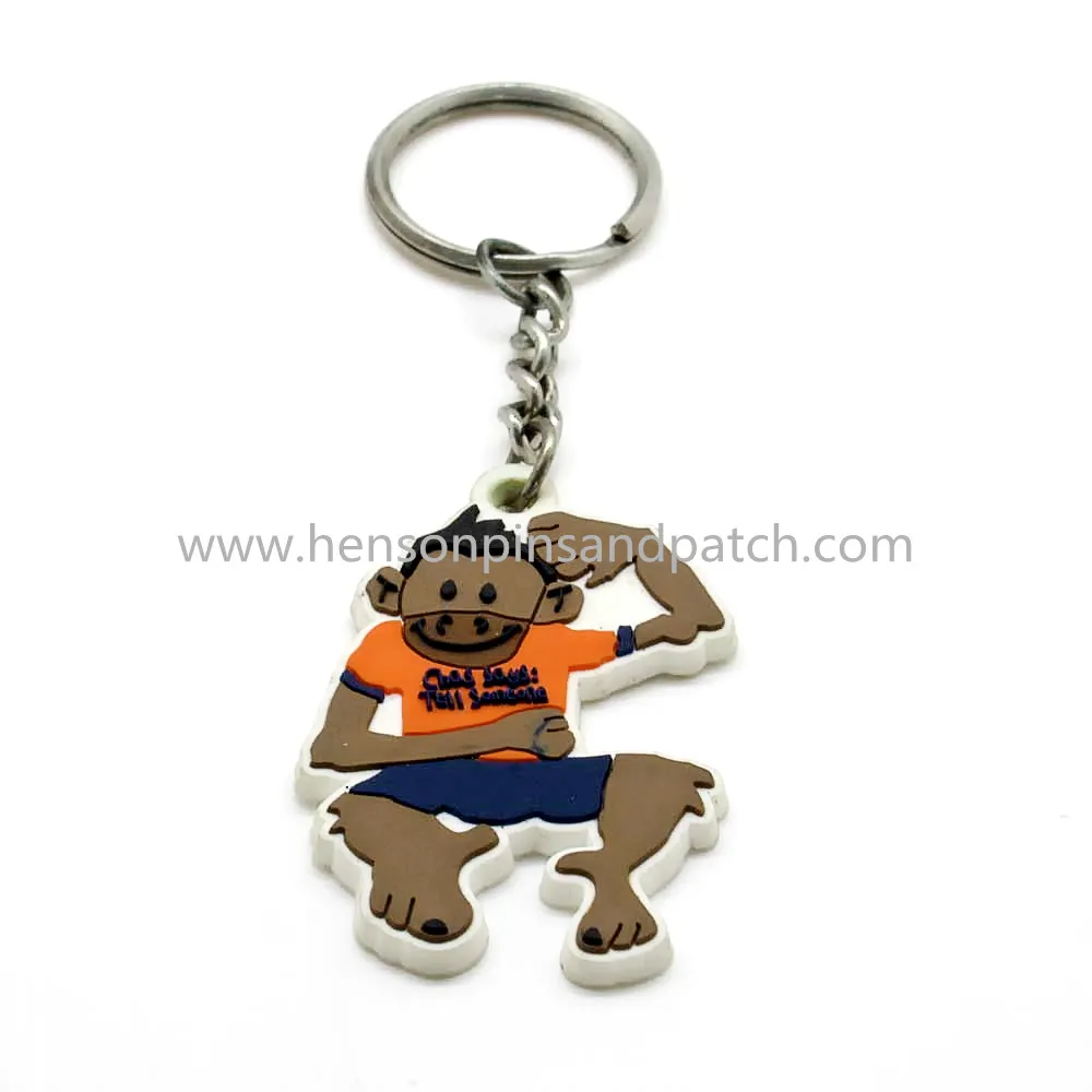 Made In China Top Quality Custom Design monkey pvc key fob