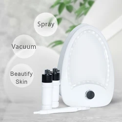 Máquina de belleza con pulverizador de vacío 3 en 1, pulverizador de chorro difuminado, hidratación profunda de la piel, eliminación de espinillas y succión de aceite