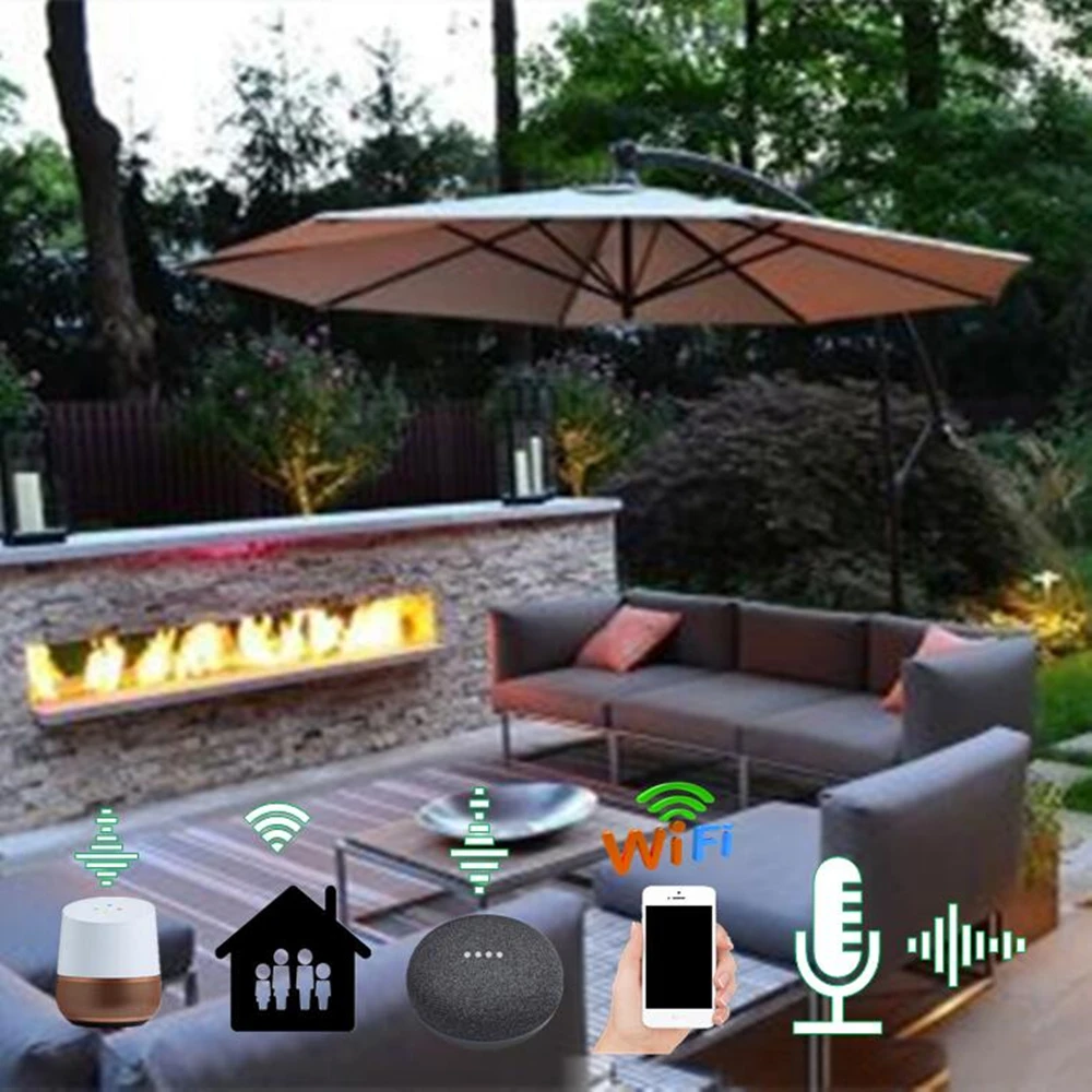 

60 Inch Bio Chimeneas Burner Ethanol Kamin Stove Electric Modern Outdoor Fireplace